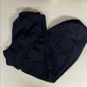 Elegant Black Women's Parachute Cargo Pants